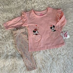 Disney Infant Minnie & Mickey Mouse 2 Piece Set